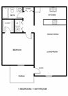 1 Bedroom Floor Plan